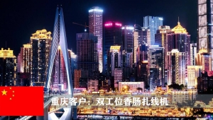 重慶客戶：雙工位香腸扎線機