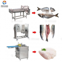 鳳翔 魚類設備合集 魚頭開片去皮設備