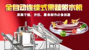 連續式果蔬脫水機，脫水不脫鮮！